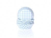 Mini Baking cups ruit pastel blauw pk/60
