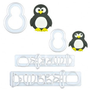 Penguin Mummy & Baby cutter set/4