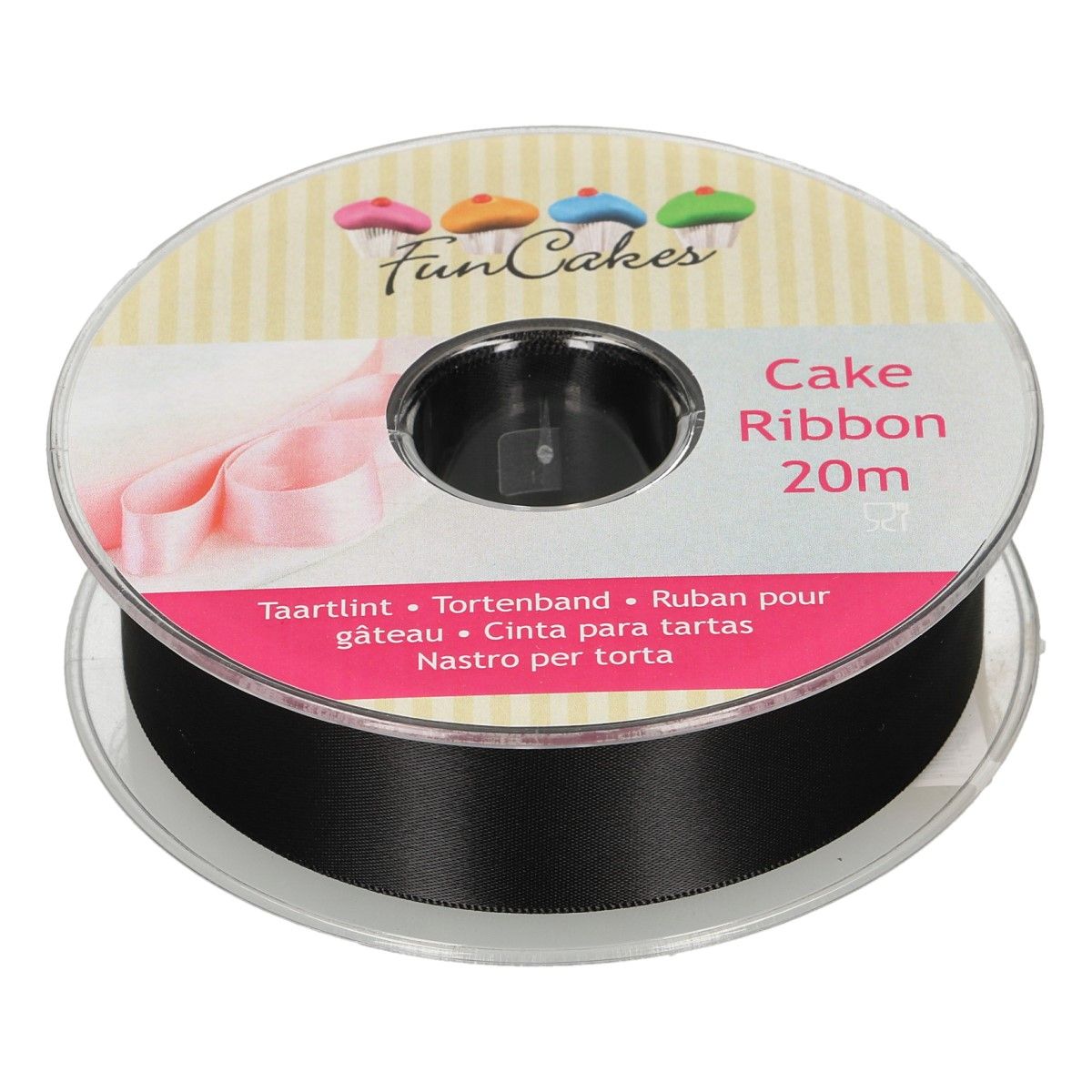 Funcakes -Zwart lint- 25MMX20M