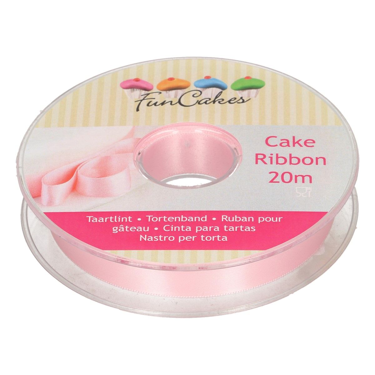 Funcakes -Roze lint- 15MMX20M