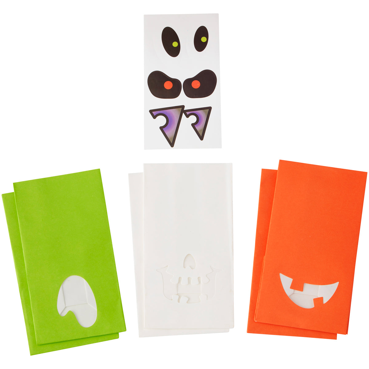 Treat Bags Monster Mouth w/sticker pk/6