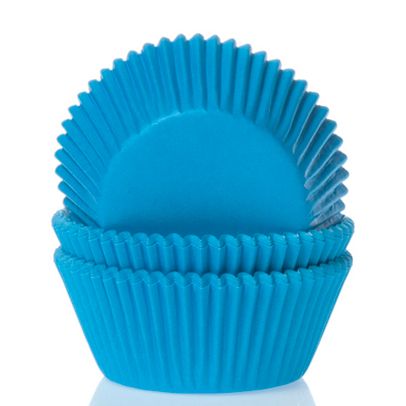 HOUSE OF MARIE MINI BAKING CUPS CYAAN BLAUW PK/60