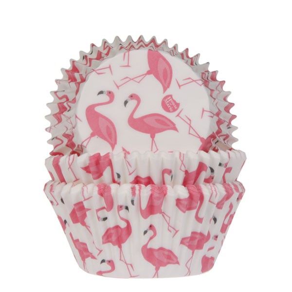 house of marie baking cups flamingo 50stuks
