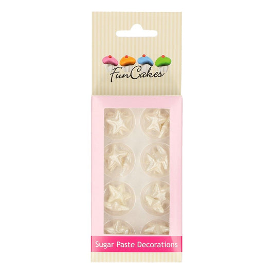 Funcakes suikersterren zilver set 24 stuks