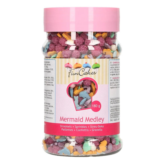 funcakes mermaid medley sprinkles 180g