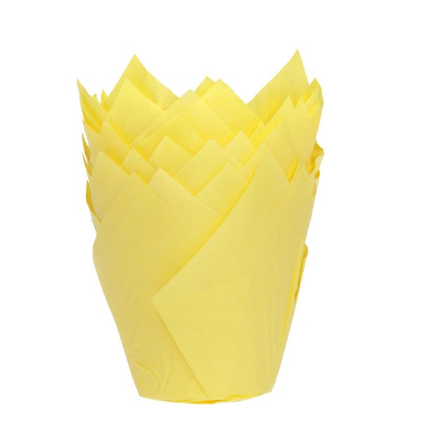 Muffin cups geel 36 stuks