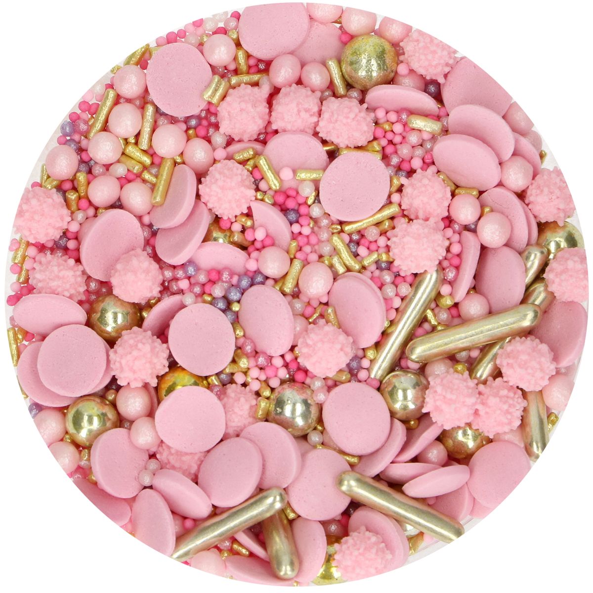 Funcakes Glamour pink sprinkles 60g