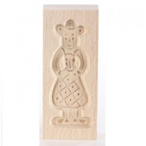 Speculoosplank  mini vrouw 8,5 x3,5cm