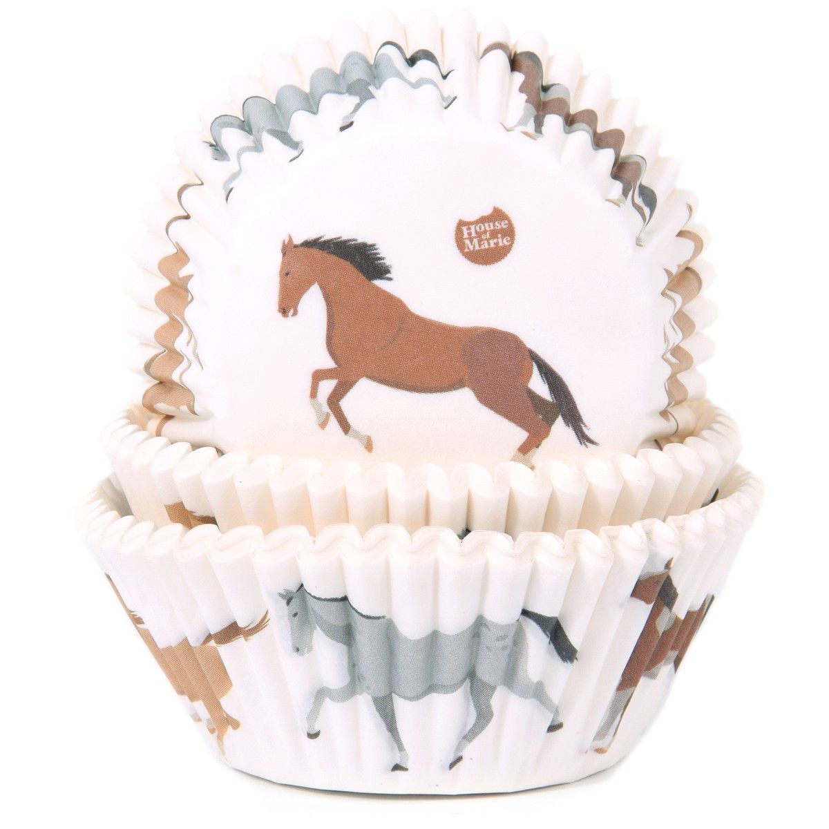House of Marie baking cups paard